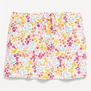 Old Navy Girls’ Floral Linen-Blend Drawstring Skirt